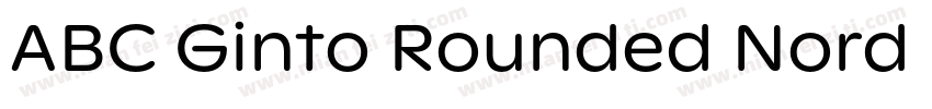 ABC Ginto Rounded Nord Unlicensed T字体转换